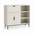 Mobile contenitore da ingresso beige in truciolare rettangolare 80 x 40 x 90 cm